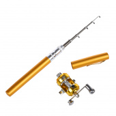 Карманная удочка-ручка FISHING ROD IN PEN CASE