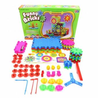 Конструктор-шестеренки Funny Bricks (81 деталь) фото в интернет-магазине подарков MarketSmart