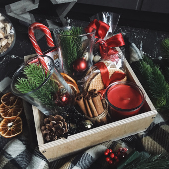 Новогодний подарочный набор "Для глинтвейна" фото в интернет-магазине подарков MarketSmart