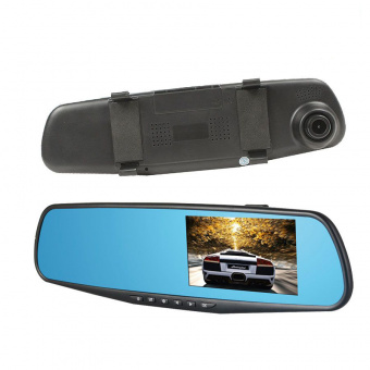 Видеорегистратор-зеркало с камерой заднего вида Vehicle Blackbox DVR Full HD фото в интернет-магазине подарков MarketSmart