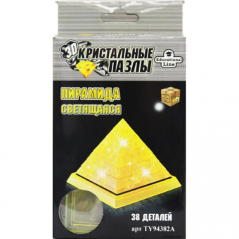 3D Crystal Puzzle Пирамида L фото в интернет-магазине подарков MarketSmart