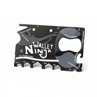 Мультитул 18 в 1 Wallet Ninja фото в интернет-магазине подарков MarketSmart