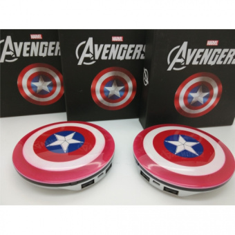 Внешний аккумулятор Marvel Avengers Power Bank фото в интернет-магазине подарков MarketSmart