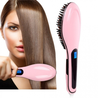 Электрическая расческа выпрямитель Fast Hair Straightener фото в интернет-магазине подарков MarketSmart
