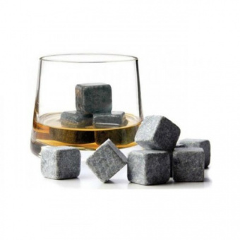 Камни для охлаждения напитков (Whiskey Stones) 9 шт. фото в интернет-магазине подарков MarketSmart