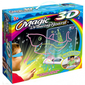 Магическая 3D доска для рисования Magic Drawing Board 3D фото в интернет-магазине подарков MarketSmart