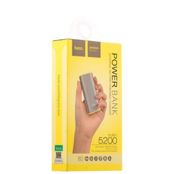Внешний аккумулятор HOCO Power Bank B21 5200 mAh фото в интернет-магазине подарков MarketSmart