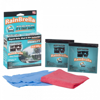 Набор для обработки стекол автомобиля Rust-Oleum Wipe New Rainbrella фото в интернет-магазине подарков MarketSmart
