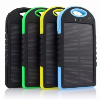 Внешний аккумулятор на солнечной батарее Solar Power Bank 5000 mAh фото в интернет-магазине подарков MarketSmart