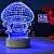 Светильник с 3D иллюзией Грибы